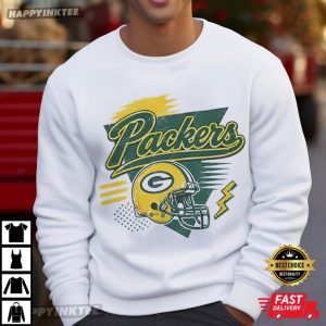 Green Bay Packers Retro Football Gift T Shirt (2)