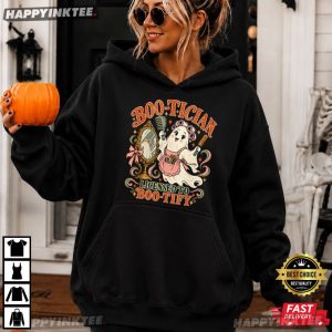 Boo tician Licensed To Boo tify Ghost Hairstylist Halloween T Shirt (3)
