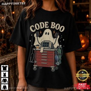 Code Boo Respiratory Rt RN Funny ER ICU Nurse Halloween T Shirt (4)