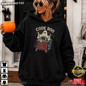 Code Boo Respiratory Rt RN Funny ER ICU Nurse Halloween T Shirt (3)