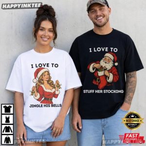 I Love To Funny Xmas Party Christmas Couple Matching Shirts (3)