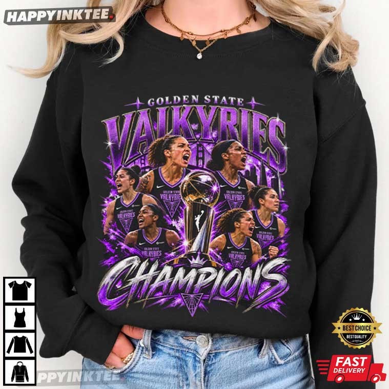 Golden State Valkyries 2026 Champions WNBA Basketball Graphic T-Shirt Golden State Valkyries 2026 Champions WNBA Basketball Graphic T-Shirt