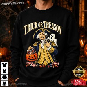 Trick Or Treason Funny George Washington Halloween T Shirt (2)