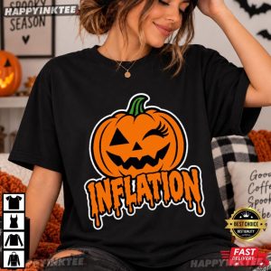 Due To Inflation This Is My Halloween Costume Pumpkin T Shirt (4)