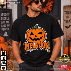 Due To Inflation This Is My Halloween Costume Pumpkin T Shirt (1)