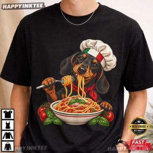 Dachshund Spaghetti Italian Foodie Lover Gift T Shirt (4)