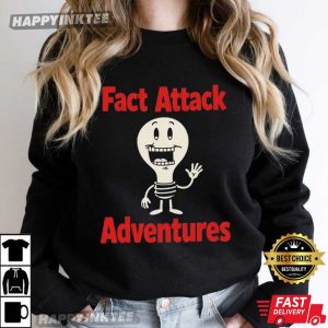 Fact Attack Adventures Retro Lightbulb Science Teacher Gift T Shirt (4)