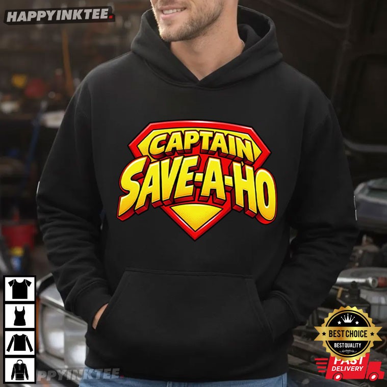 Captain Save A Hoe Funny Superhero Parody Halloween Costume T-Shirt Captain Save A Hoe Funny Superhero Parody Halloween Costume T-Shirt