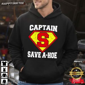 Captain Save A Hoe Funny Meme Graphic T Shirt (3)