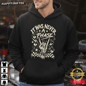 It Was Never A Phase Emo Skeleton Hand Pop Punk Concert T Shirt (3)