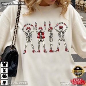 Ohio State Buckeyes Skeletons Football Halloween T Shirt (4)