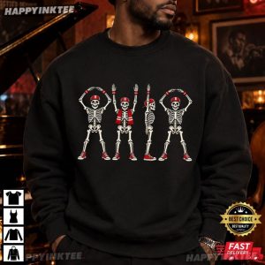 Ohio State Buckeyes Skeletons Football Halloween T Shirt (1)