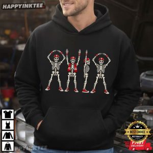 Ohio State Buckeyes Skeletons Football Halloween T Shirt (2)