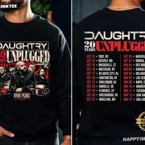 Daughtry 20 Years Unplugged Rock Band T Shirt (4)