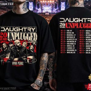 Daughtry 20 Years Unplugged Rock Band T Shirt (1)