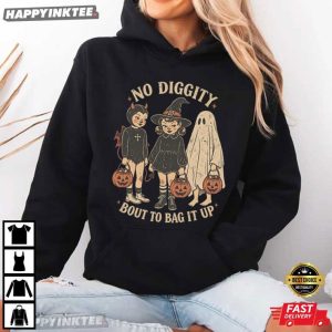 No Diggity Bout To Bag It Up Retro Halloween Gift T Shirt (4)