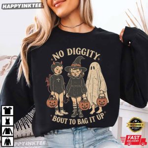 No Diggity Bout To Bag It Up Retro Halloween Gift T Shirt (2)