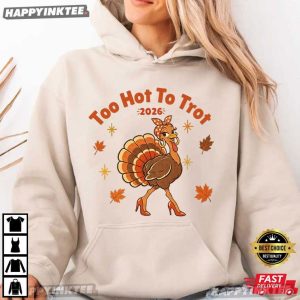 Turkey Too Hot To Trot Squad Gobble Till You Wobble Running T Shirt (4)