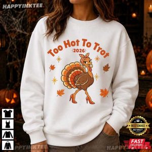 Turkey Too Hot To Trot Squad Gobble Till You Wobble Running T Shirt (3)