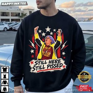 Aunt Sue Middle Finger Still Here Still Pissed Trump Rally T Shirt (2)