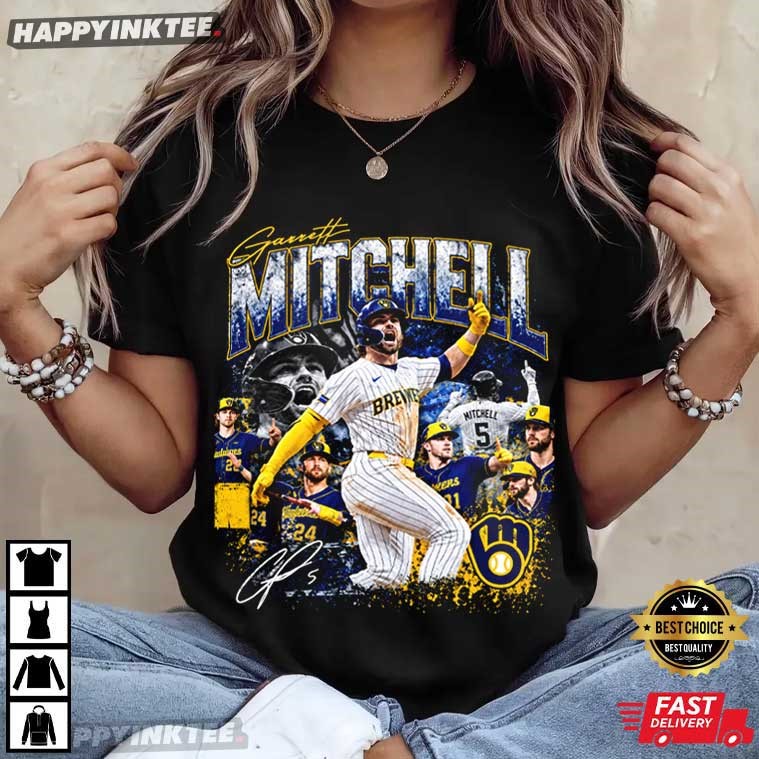 Garrett Mitchell Milwaukee Brewers Baseball World Series 2026 T-Shirt Garrett Mitchell Milwaukee Brewers Baseball World Series 2026 T-Shirt