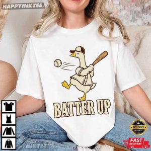 Duck Baseball Batter Up Cute Duck T Shirt (4)