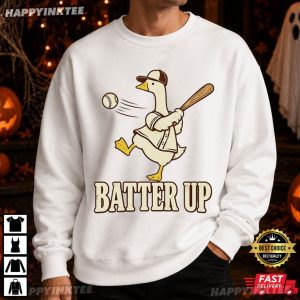 Duck Baseball Batter Up Cute Duck T Shirt (2)