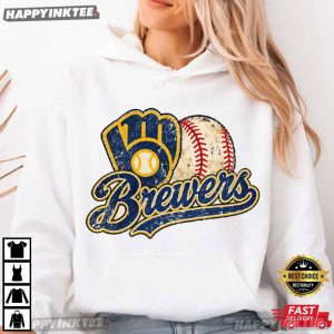 Milwaukee Brewers Vintage Baseball Graphic T Shirt (4)