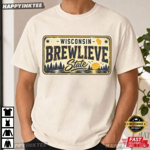 Wisconsin Brewlieve State Milwaukee Baseball Fan T Shirt (1)