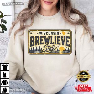 Wisconsin Brewlieve State Milwaukee Baseball Fan T Shirt (2)