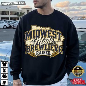 Midwest Made Brewlieve Raised Milwaukee Baseball Fan T Shirt (2)