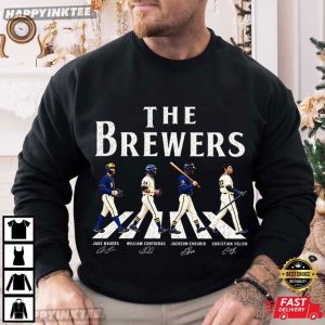 The Brewers Walking Road Milwaukee Baseball Fan T Shirt (3)
