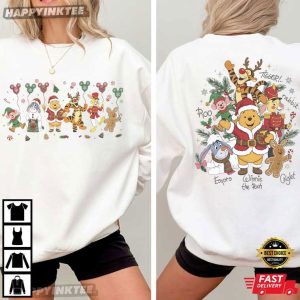 Winnie the Pooh And Friends Balloons Disney Christmas Gift T Shirt (4)