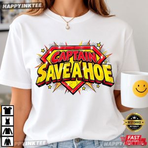 Captain Save A Ho Comic Funny Meme Graphic T Shirt (4)