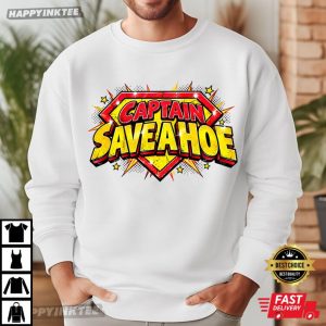 Captain Save A Ho Comic Funny Meme Graphic T Shirt (2)