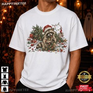 Christmas Raccoon Feral And Festive Winter Holiday Gift T Shirt (4)