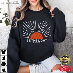 Sunset Be The Light Matthew 514 Christian Boho Bible Verse T Shirt (2)
