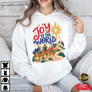 Joy To The World Three Wise Men Christian Christmas T Shirt (3)