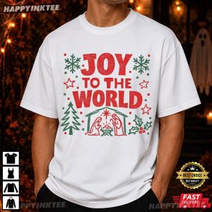 Joy To The World Christian Religious Christmas Holiday T Shirt (4)