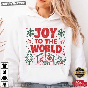 Joy To The World Christian Religious Christmas Holiday T Shirt (3)