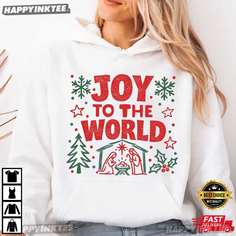 Joy To The World Christian Religious Christmas Holiday T-Shirt Joy To The World Christian Religious Christmas Holiday T-Shirt