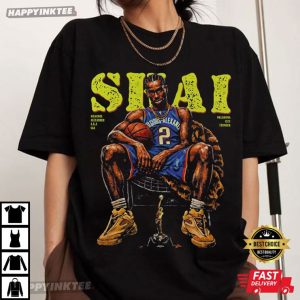 Shai Gilgeous Alexander OKC Thunder Basketball Graphic T Shirt (2)