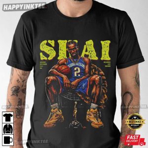 Shai Gilgeous Alexander OKC Thunder Basketball Graphic T Shirt (3)