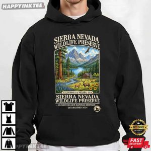 Sierra Nevada Wildlife Preserve Mountain Landscape T Shirt (3)