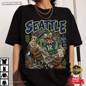 Seattle Football Vintage Pacific Northwest Graphic Game Day T Shirt (1)