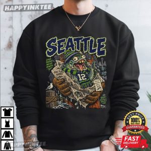 Seattle Football Vintage Pacific Northwest Graphic Game Day T Shirt (2)