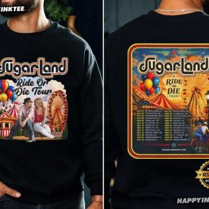 Sugarland Ride Or Die Tour Country Music Concert T Shirt (1)