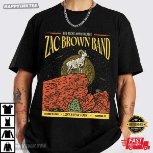 Zac Brown Band Red Rocks Amphitheatre Country Music Graphic T Shirt (4)