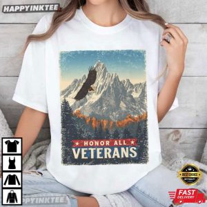 Honor All Veterans Proud Veteran Military Patriotic T Shirt (4)