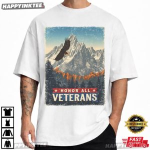 Honor All Veterans Proud Veteran Military Patriotic T Shirt (1)